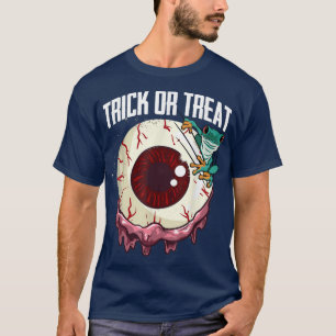 Trick Or Treat Lazy Halloween Costume Scary Frog E T-Shirt