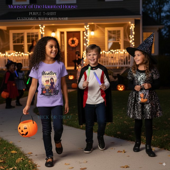 Trick or Treat? Monster Kids Halloween T-Shirt (Trick or Treat? Monster Kids Halloween T-Shirt)