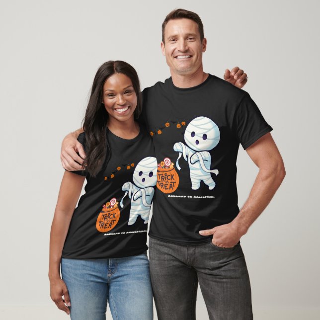 Trick or Treat Mummy Halloween Candy Fun Kids shir T-Shirt (Unisex)