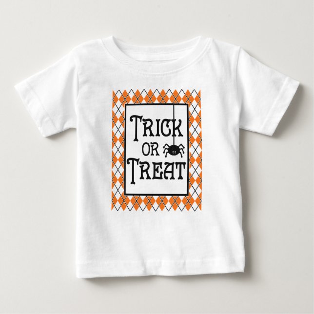 Trick or Treat, My 1st Halloween Baby T-Shirt (Front)