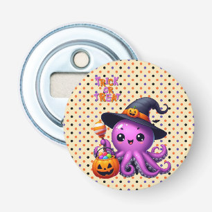 Trick or Treat Octopus Halloween Bottle Opener