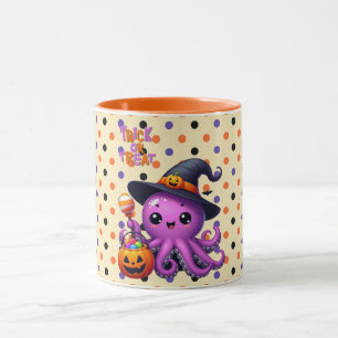 Trick or Treat Octopus Halloween Mug