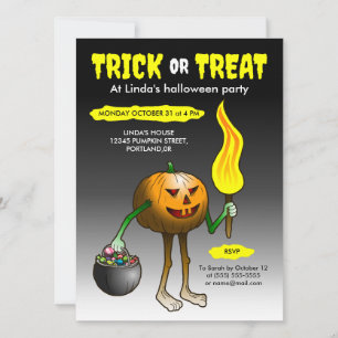Trick or treat Party Invitation