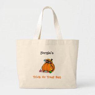 Trick or Treat Personalised Bag Template