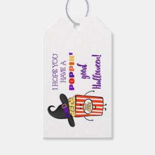 trick or treat popcorn halloween party favor gift tags