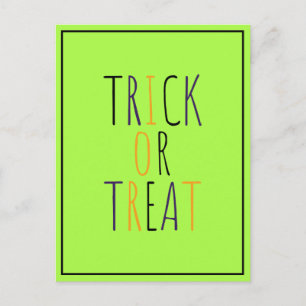 Trick or Treat Postcard