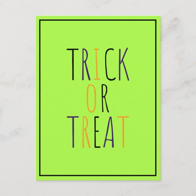 Trick or Treat Postcard (Front)