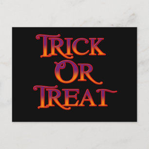 Trick or Treat Postcard