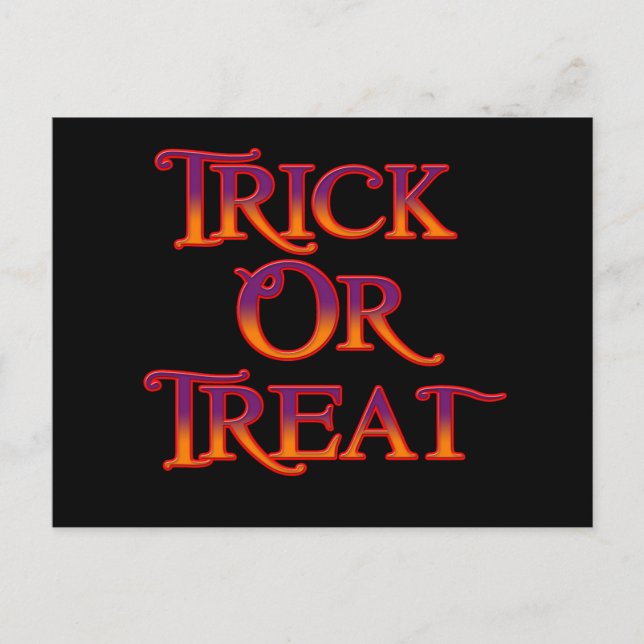 Trick or Treat Postcard (Front)