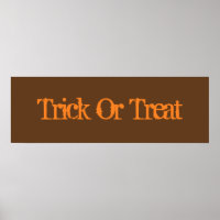 Trick Or Treat Poster