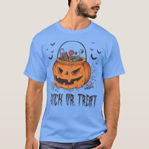 Trick Or Treat Pumpkin Candy Funny Halloween Costu T-Shirt