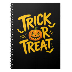 Trick Or Treat Pumpkin Halloween Notebook Journal