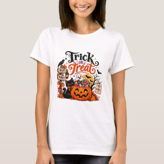 Trick or Treat Pumpkin Halloween T-Shirt
