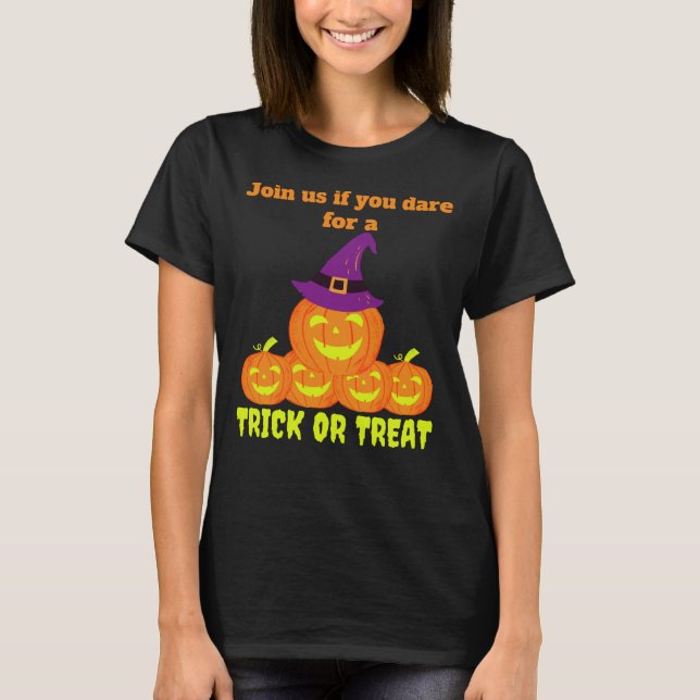 Trick Or Treat Pumpkin T-Shirt (Front)
