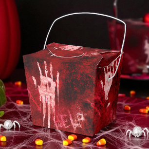 Trick or treat scary hand favour box