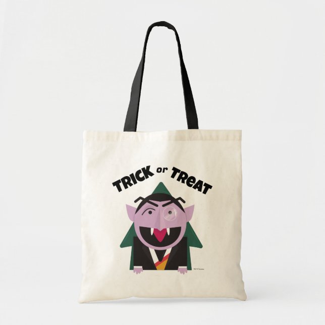 Trick or Treat Sesame Street Halloween Tote Bag (Front)