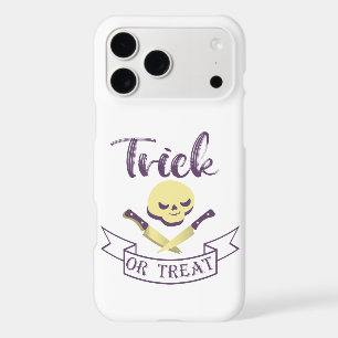 Trick or treat skull crossbones Halloween ribbon T