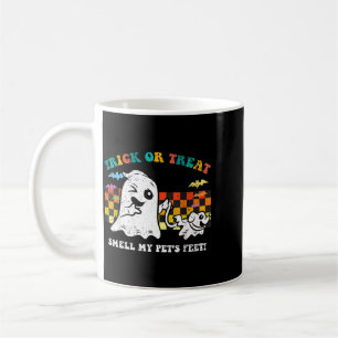 Trick Or Treat Smell Pets Feet Halloween Ghost Dog Coffee Mug