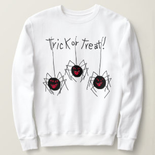 Trick or Treat Spiders Halloween Sweatshirt