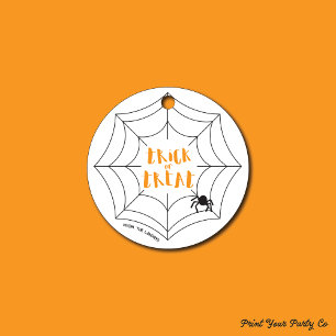 Trick or Treat Spiderweb Gift Tag