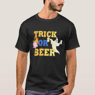 Trick or Treat Spoof Shirt, Beer Lover Halloween T-Shirt
