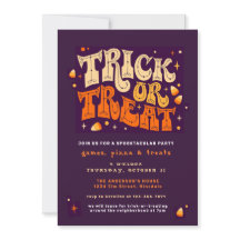 Trick or Treat Spooktacular Halloween Party Invite