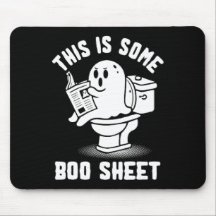 Trick Or Treat Spooky Ghost This Is Some Boo Sheet Mouse Pad
