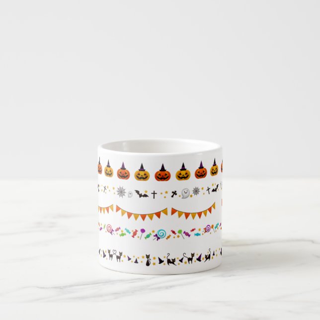 Trick Or Treat Spooky Halloween Party Creepy Decor Espresso Cup (Front)