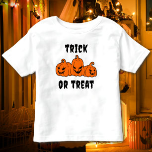 Trick Or Treat Spooky Pumpkins Halloween Toddler T-Shirt