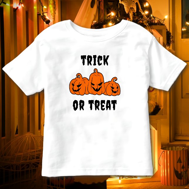 Trick Or Treat Spooky Pumpkins Halloween Toddler T-Shirt (Creator Uploaded)