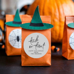 Trick or treat sticker