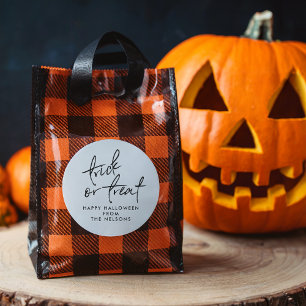 Trick or treat sticker