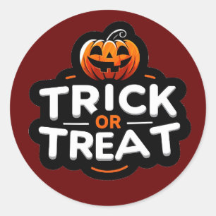 Trick or Treat Stickers 