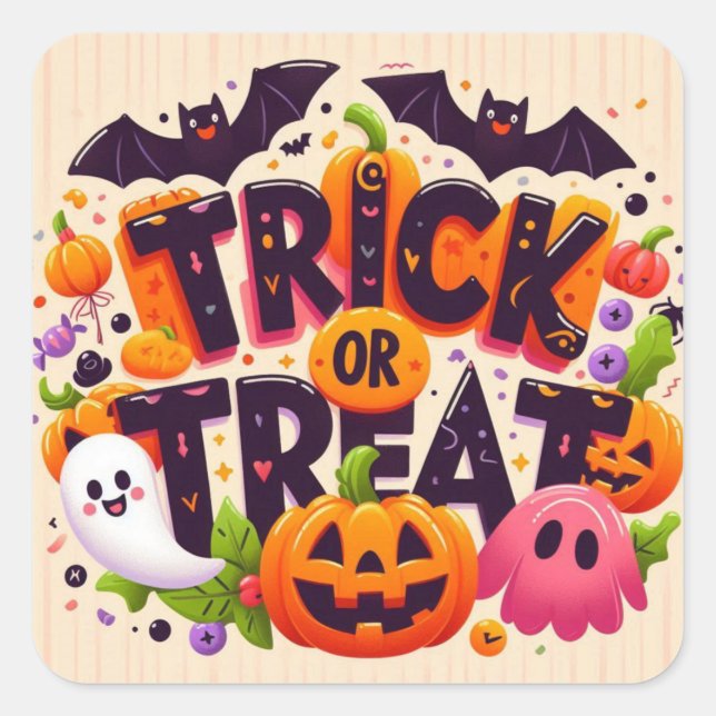 Trick or Treat Stickers  (Front)