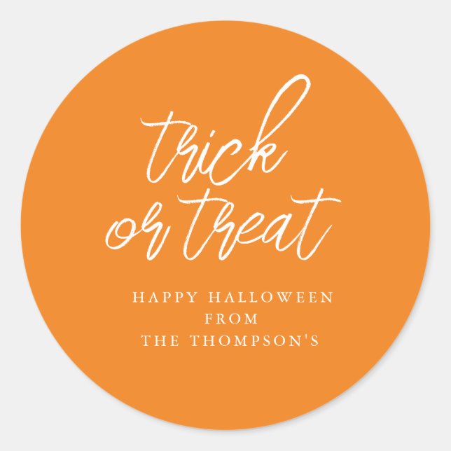 Trick or Treat Stickers (Front)