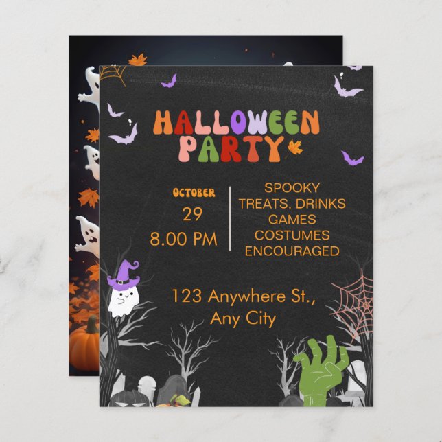 Trick-or-Treat Style Halloween Costume Party  (Front/Back)