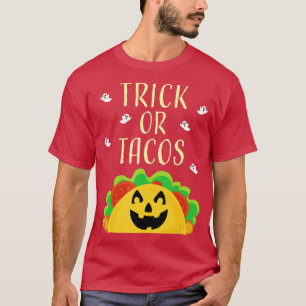Trick or Treat Taco Food Halloween s Pumpkin T-Shirt