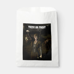 Trick or Treat. Thin female carrying lamp Favour Bags