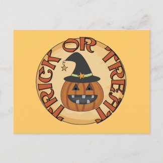 Trick or Treat Tshirts and Gifts Postcard