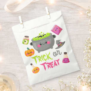 Trick or Treat Witch Cauldron Halloween Favour Bags
