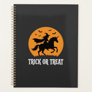 Trick or Treat Witch Unicorn Halloween Design_1 Planner