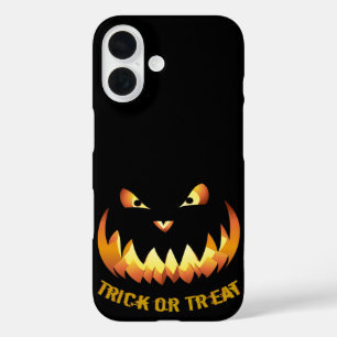 Trick or Treat with Pumpkin Face... iPhone 16 Case