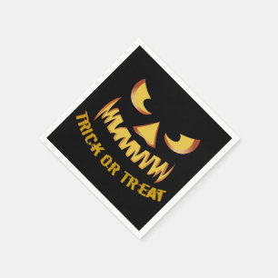 Trick or Treat with Pumpkin Face Napkin