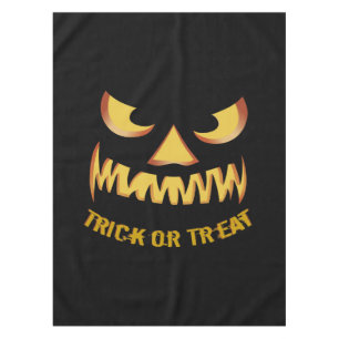 Trick or Treat with Pumpkin Face Tablecloth