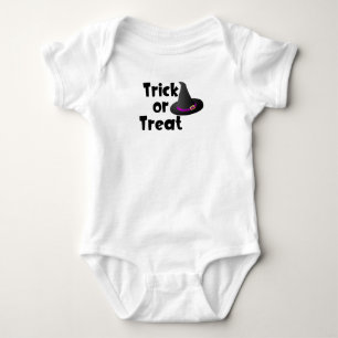 Trick or Treat (With witches hat) Baby Bodysuit