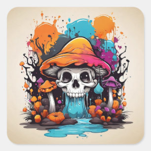 Trick or Treat Yourself Square Sticker
