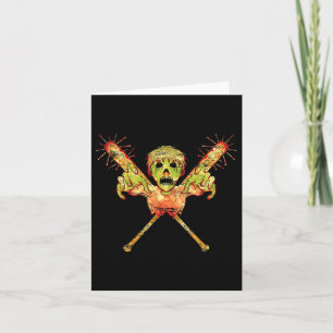 Trick Or Treat Zombie Gift Scary Halloween Card