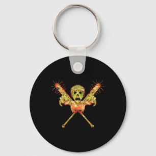 Trick Or Treat Zombie Gift Scary Halloween Key Ring