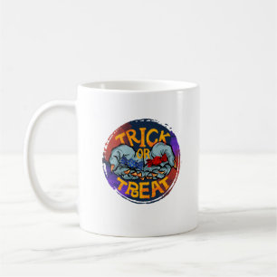 Trick or Treat – Zombie Hand with Candy Coffee Mug