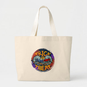 Trick or Treat – Zombie Hand with Candy Large Tote Bag